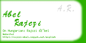 abel rajczi business card